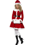 Miss Santa Adult Women's Costume with Muff front