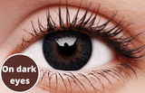 3 Tones Blue Contact Lenses Dark Eyes