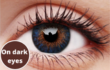 Blue Contact Lenses 5 Pairs True Blend for dark  eyes
