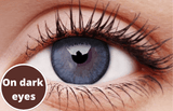 Dazzling Mint Contact Lenses Dark Eyes