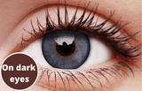 SPARKLING BLUE Contact Lenses dark eyes