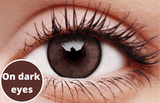SHINNING BROWN Contact lenses Dark eyes