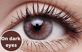 Marble Grey Contact Lenses Dark Eyes