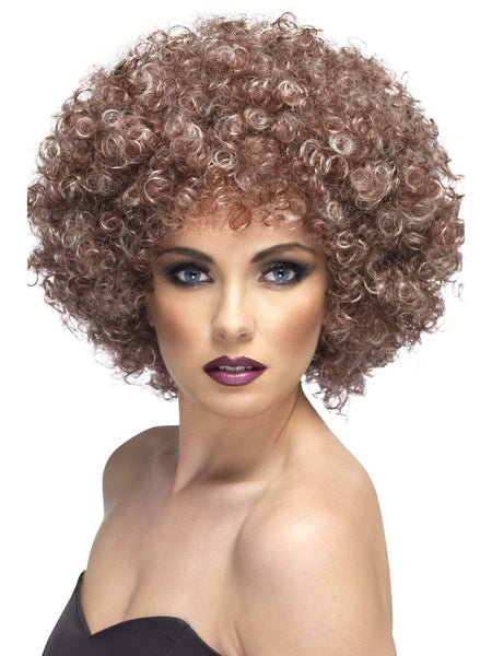 brown and blond two tone Afro wig