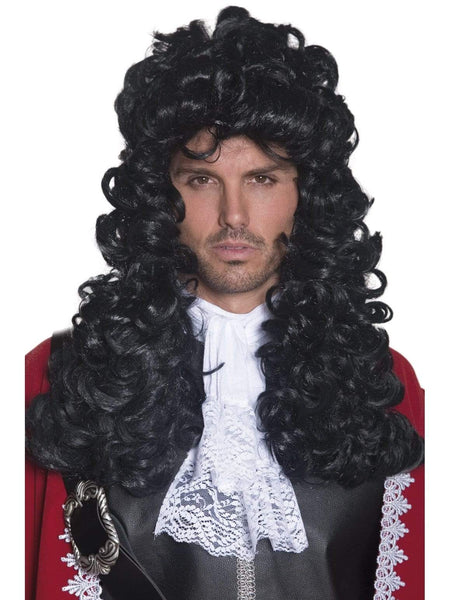 Pirate Captain Black Adults Accessory Wig