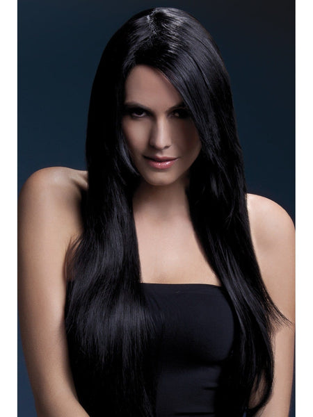 Amber Black Heat Resistant Accessory Wig