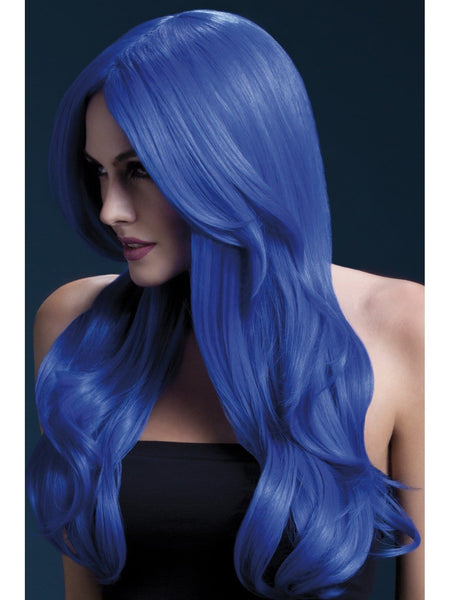 Khloe Neon Blue Heat Resistant Accessory Wig