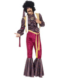 70's Psychedelic Rocker Costume Purple