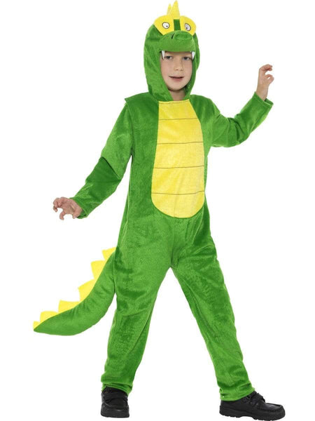 green kids crocodile costume