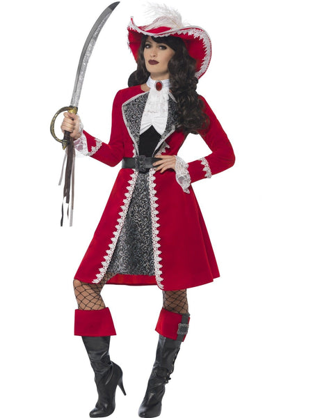 Captain Lady Deluxe Authentic Adult Women's Costume