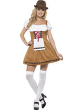 Bavarian Beer Maid Oktoberfest Costume, Brown