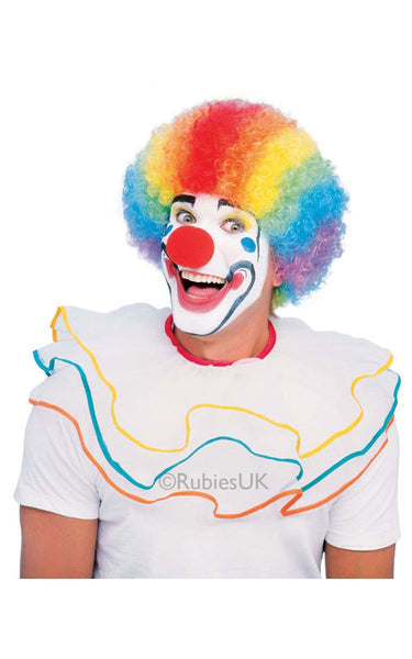Rainbow Clown Afro Adult Wig
