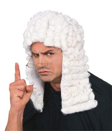 costume wigs - white judge wig