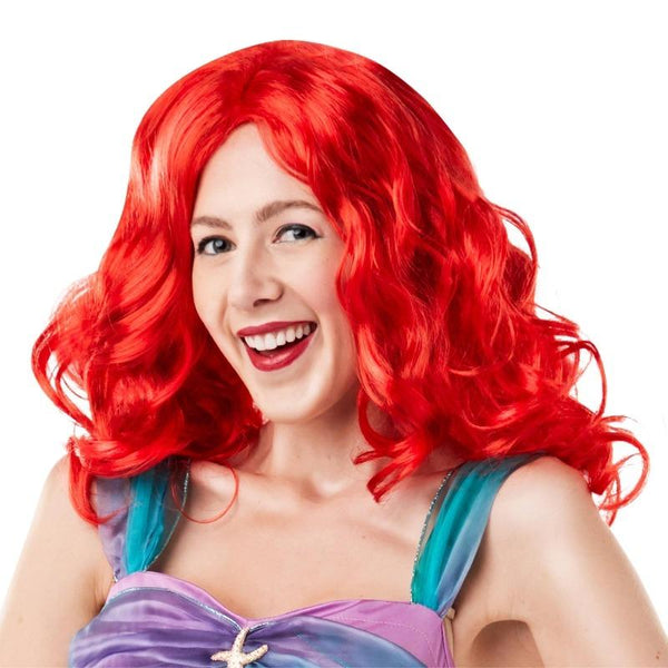 Ariel The Little Mermaid Adult Red Wig Accessory