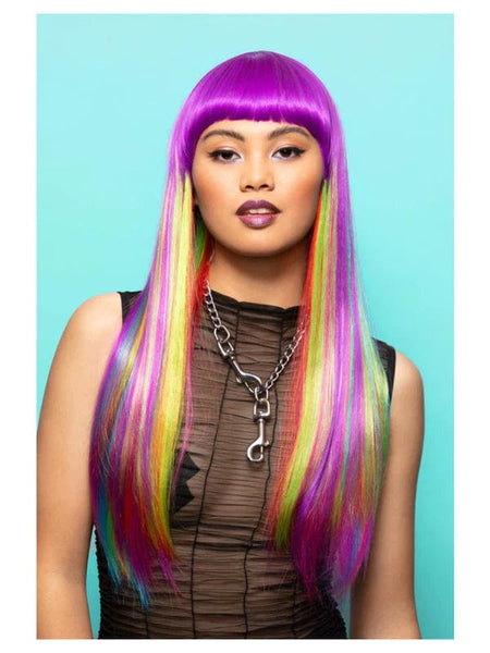 Manic Panic Vivid Rainbow Downtown Diva Wig