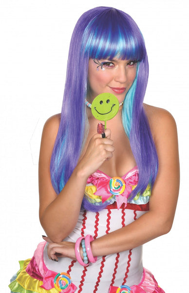 Candy Babe Purple Wig for Adults