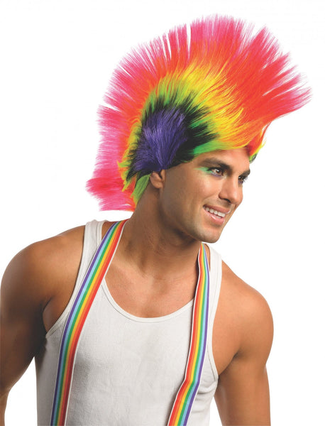 Rave Punk Mohawk Wig for Adults