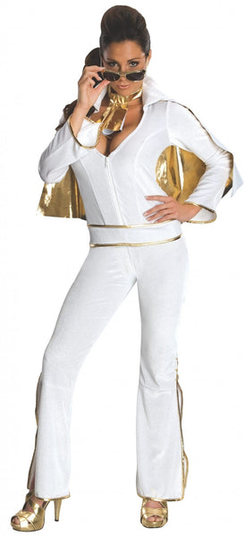 Elvis White Secret Wishes Costume for Women