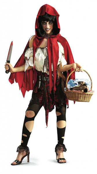 Red Lil Dead Riding Hood Women's Adult Halloween Costume