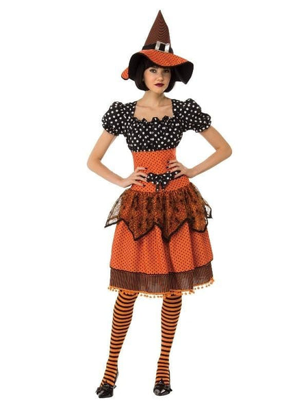 Polka Dot Witch Adult Halloween Costume