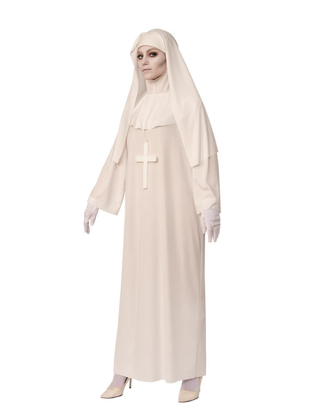 Weeping White Nun Women's Halloween Costume