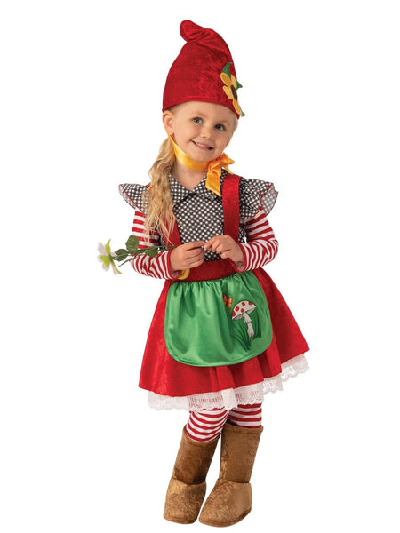 Little Miss Garden Gnome Children's Costume