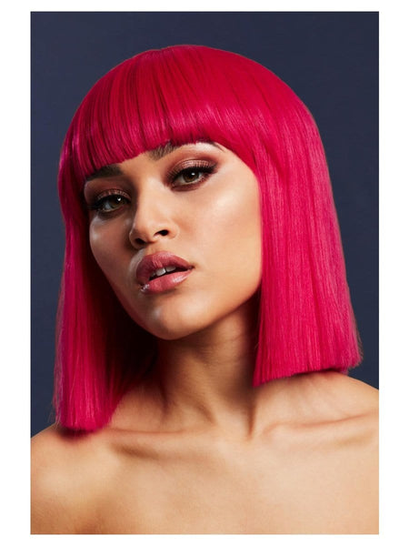 Lola Magenta Pink Heat Resistant Accessory Wig