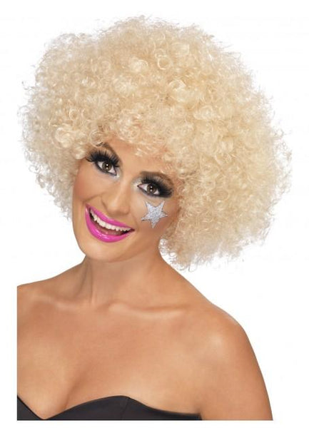 70s Funky Blonde Afro Wig