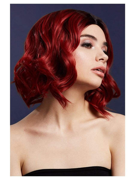 Ruby Red Heat Resistant Wig