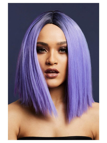 Violet Heat Resistant Wig