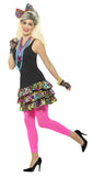 80s Party Girl Costume Set for Women side
