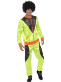80s Retro Fluoro Mens Breakdance Tracksuit Costume