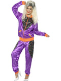 80s Retro Fluoro Womens Breakdance Tracksuit Costume