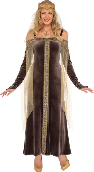 Medieval renaissance queen lady grey womens costume Brisbane