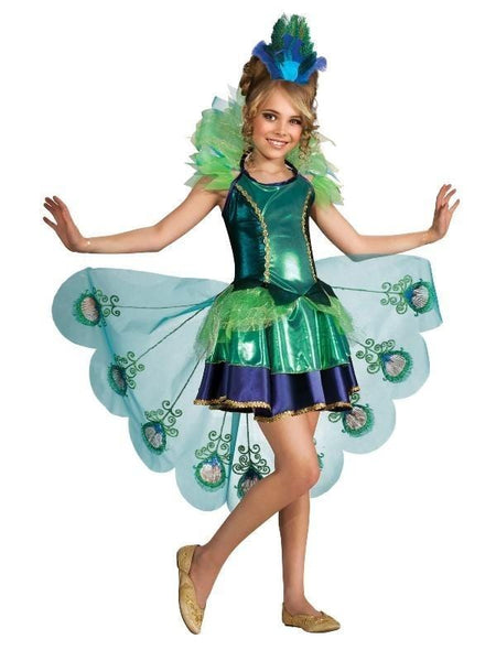 Peacock Deluxe Costume for Girls
