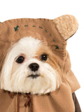 Ewok Deluxe Costume for Pets hood