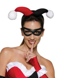Harley Quinn Costume Dress for Adults headpiece mask face close up