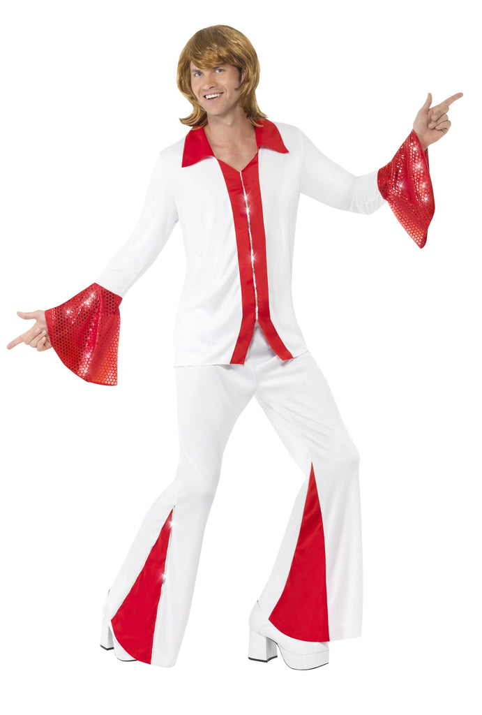 Abba Super Trooper 70s Disco Pop Star Costume Party Fancy Dress Up ...