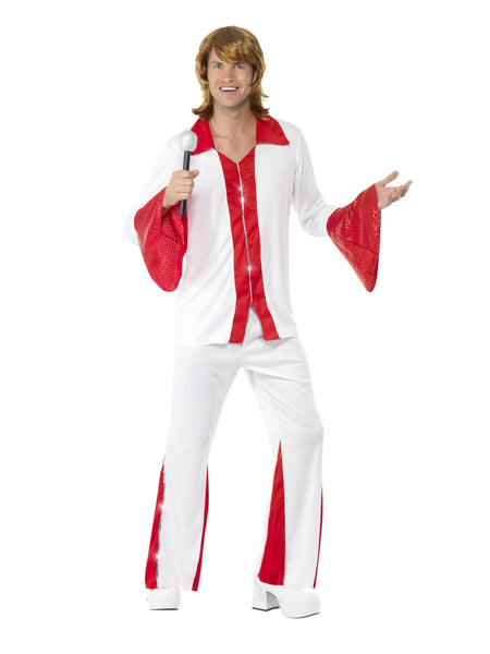 Abba Super Trooper 70s Disco Pop Star Costume Party Fancy Dress Up