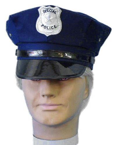 Policeman Adult Costume Hat Navy Blue