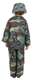Army Soldier Uniform Costume for Boys back