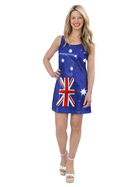 Australian Flag Sequin Womens Dress Australia Day