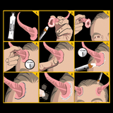 Demon Horns Latex Prosthetic