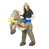 Inflatable Western Cowboy on Horse Costume