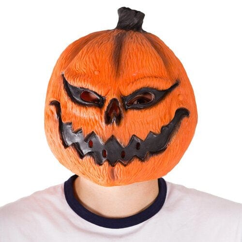 Jack-o-Lantern Pumpkin Latex Overhead Adult Mask