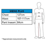 Batman Plus Size Costume size chart