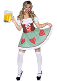 Bavarian Cutie Oktoberfest Costume with Stein Purse and Thigh His