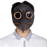 Black and Bronze Plague Doctor Latex Mask
