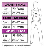 Bloody Hands Dress Adult Halloween Costume size chart