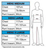 Boba Fett Costume Top for Men size chart